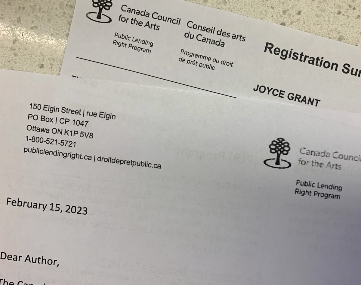 JGCanada's tweet photo. Thank you, thank you, THANK YOU @CanadaCouncil for this. And TY to everyone @twuc and @ONLibraryAssoc who work so hard to support public lending rights for creators. ❤️
#DearAuthor https://t.co/2zgHppJrny