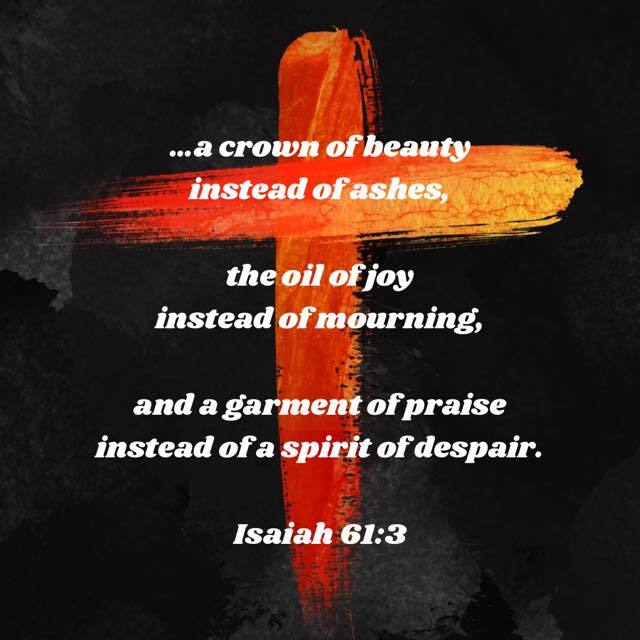 graystonepc's tweet photo. Lent is a season of reflection and can be mournful, but it’s all contingent on the promises of a God who brings beauty to ashes, redeems mourning for joy, and who can turn despair into praise. https://t.co/AuQa3CeRSH https://t.co/GRSaZTElhY