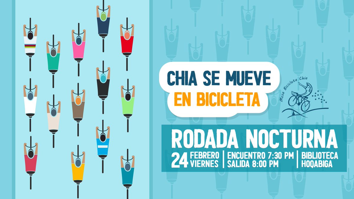 AgoraBiciChia's tweet photo. Estamos listos para mañana ¿y ustedes? #RodadaFamiliar este viernes a las 7:30 p.m. en Chía. #TodasLasBicisVan https://t.co/cbyhOM3OiY