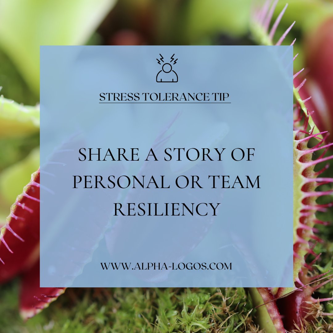 AlphaLogosCoach's tweet image. Do you need to help ease stress for your team? 💆

Share a story of team resiliency. Reminding them of previous times that you’ve handled problems will assure everyone that it can be done again. 

#BeginwithMindset #HealthyWorkplace #LeadershipCoach #StressTolerance
