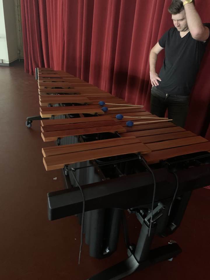 We are getting ready for the Kansas Music Educators Association conference with Majestic artist Andy Slater and our 5-octave Concert Black Series marimba! #majesticpercussion <a href="/ksmea/">KMEA</a>