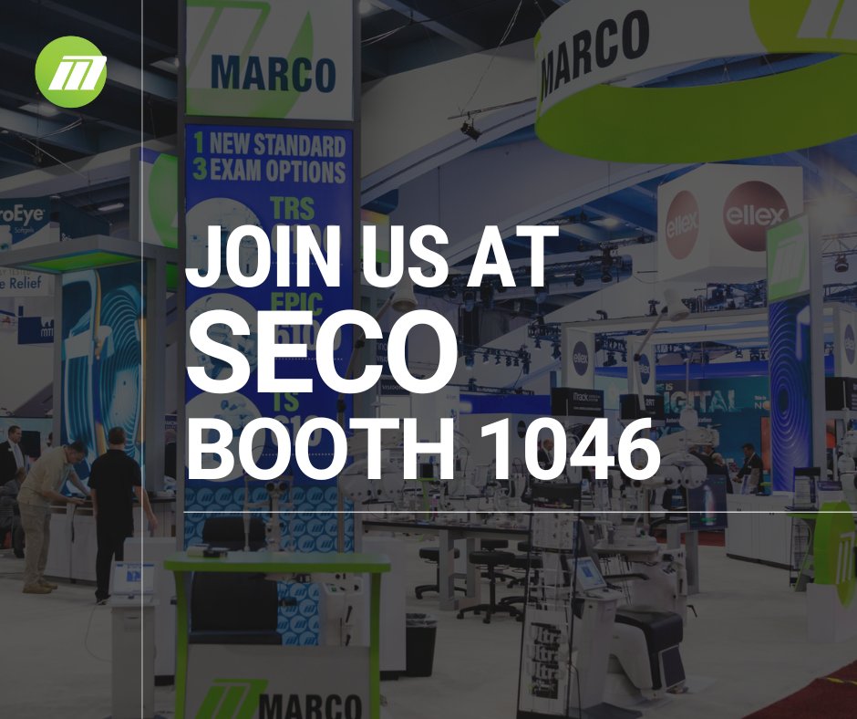 MarcoHealthcare's tweet photo. SECO 2023 is right around the corner. Visit us at booth 1046 for special show savings! If you won't be at SECO don't worry, you can visit our Virtual Booth here: https://t.co/mMx0kNa4zX

#Marco #Optometry #Ophthalmology #SECO https://t.co/8slOSME3rv