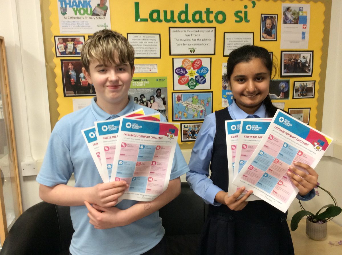 MrDonaghy1's tweet photo. Our Fair Trade citizenship group have delivered Fairtrade Fortnight Bingo tasks to all of our classes. They look forward to seeing the completed tasks over the next fortnight! @stcatherinespsy @SEA_Edu https://t.co/QoFxtWZSjQ