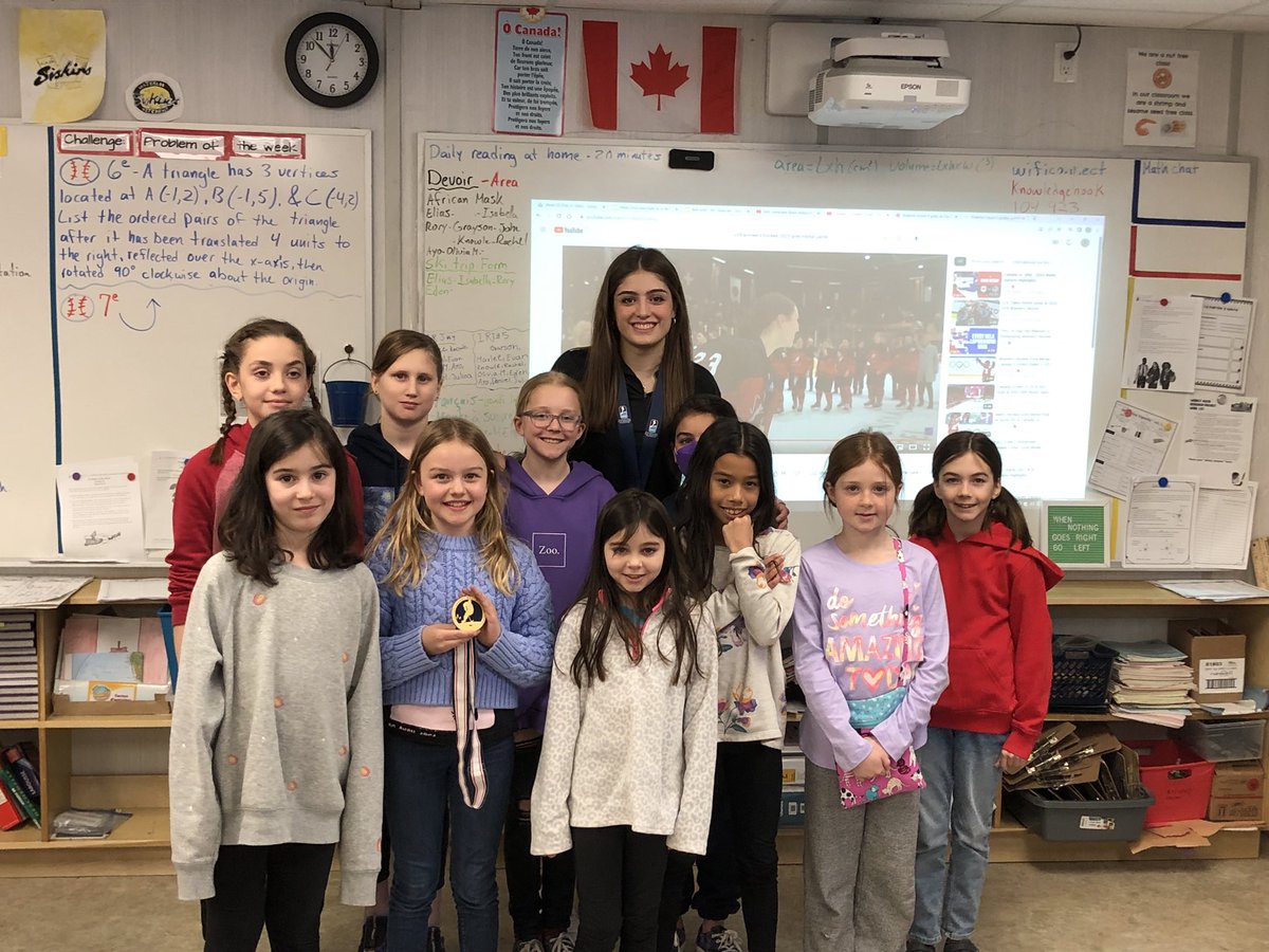 DelaurierMr's tweet photo. We had the privilege of meeting a 2x Canadian Gold Medalist &amp; former Golden Star, right from our own backyard. Ava Murphy has already won 2 gold medals for Team Canada and is paving the way for female athletes🥇🇨🇦🥇 @HockeyCanada @stannestars @519sportsonline @BadgerWHockey https://t.co/756rLToLuZ