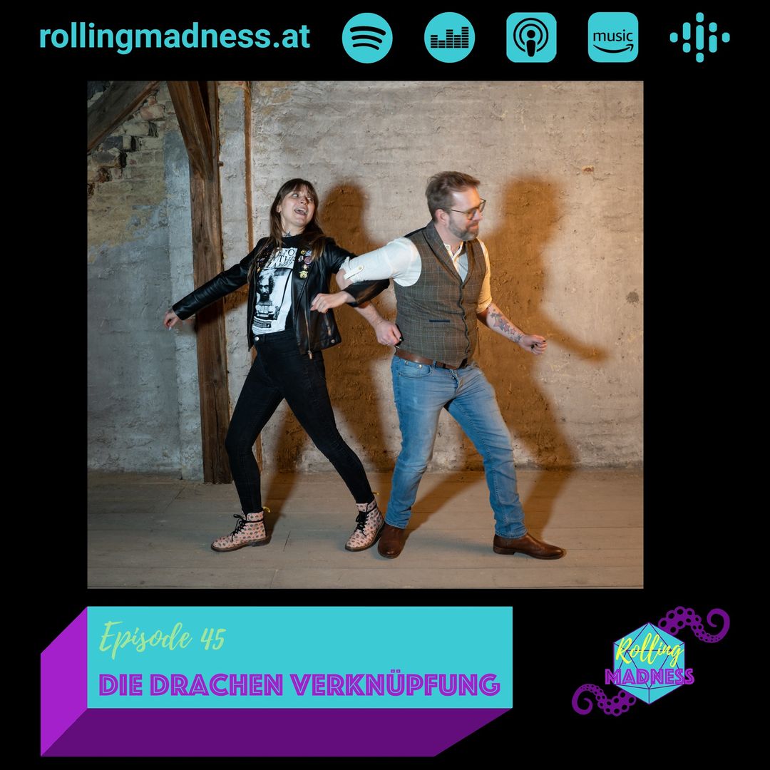 Folge 45 - Die Drachen Verknüpfung
Das lang erwartete trifft ein. Caro landet in Yheris Körper, die beiden lernen, sich kennen und beschließen natürlich zu Sheila zu gehen.

#dnd5e #dnd #ttrpg #pnpde
rollingmadness.at/podcast/folge-…
Sämtliche Podcast Plattformen: linktr.ee/rollingmadness