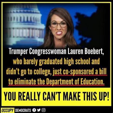 SweetTweet1215's tweet photo. You too can be an "escort" and pop out four babies in high school, marry a pedophile drunk who likes to expose himself to little girls, then go on to an illustrious career as a political prostitute for dark money Republican secret PACs. @laurenboebert https://t.co/Y1zc5iP5Q4
