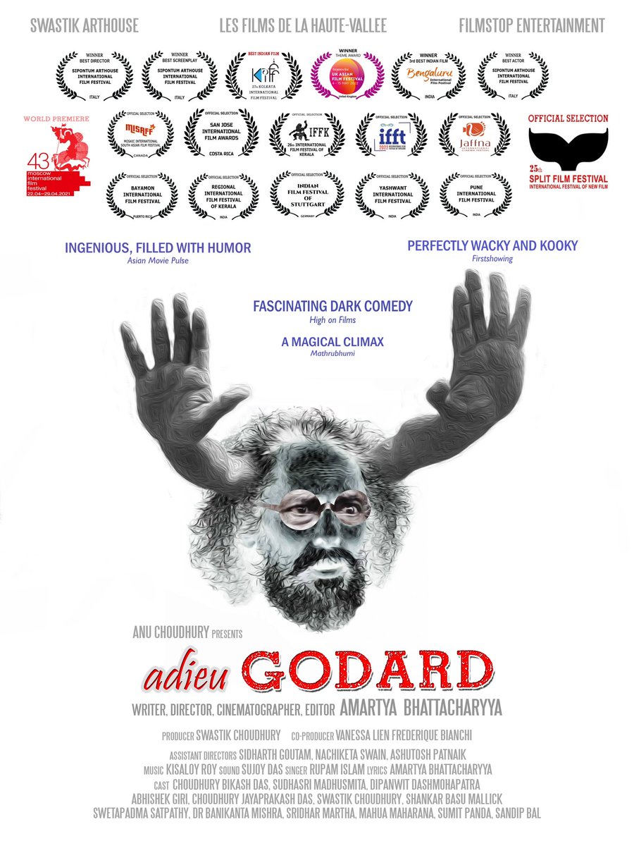 svastik_arts's tweet photo. #AdieuGodard will be screening on 25th February, 8:00 PM at #BYOFF - the beach film festival. 

Friends in Puri, lets meet for - sun, sand and cinema. 

#indiefilm #indiancinema #bhadaasdho https://t.co/uTViUkFxKg