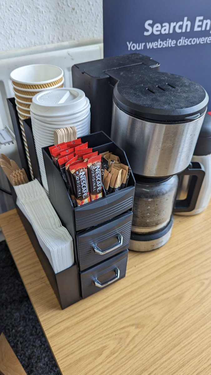 AztechWebServ's tweet image. Whilst we are talking about important set-up steps.. 
Coffee Station is GO!