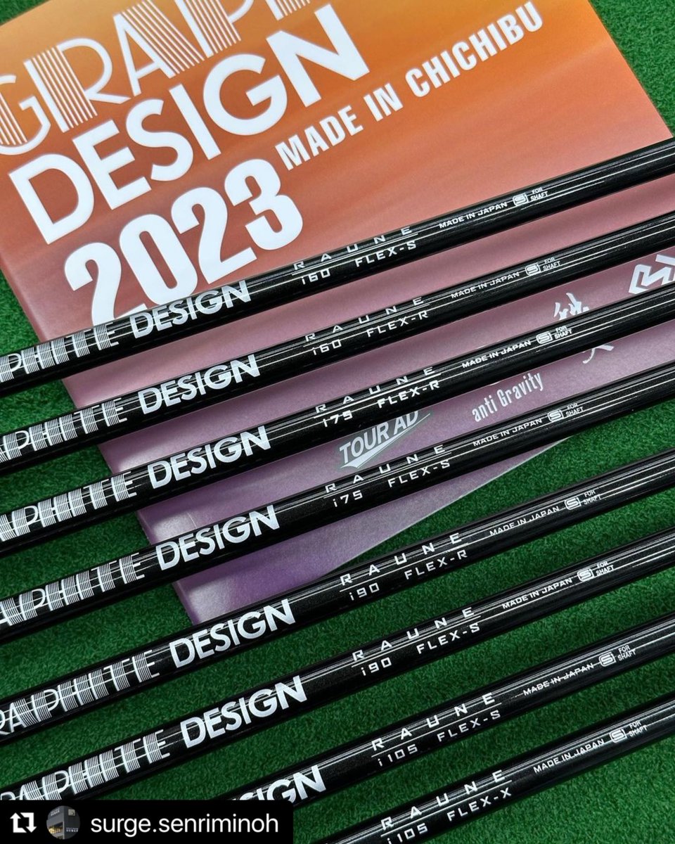 golfgear_surge's tweet photo. #Repost @surge.senriminoh
試打出来ます✩︎⡱
𝔾ℝ𝔸ℙℍ𝕀𝕋𝔼 𝗗𝗘𝗦𝗜𝗚𝗡
ᴍᴀᴅᴇ ɪɴ ᴄʜɪᴄʜɪʙᴜ
𝐑𝐀𝐔𝐍𝐄アイアンシリーズ•*¨*•.¸¸♬︎
ラインナップは【i60 R/S•i75 R/S•i90 R/S•i105 S/X】です💁♂️💁♀️
#グラファイトデザイン #RAUNE #ラウネ #ゴルフ #ゴルフギアサージ千里箕面店 https://t.co/FUn4aBbpsb