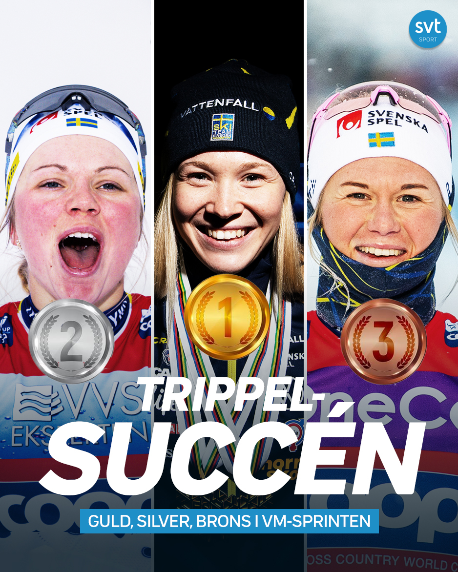 Vilken uppvisning! 👏🇸🇪 Dessutom Linn Svahn fyra i VM-sprinten!
svt.se/sport/langdski…
