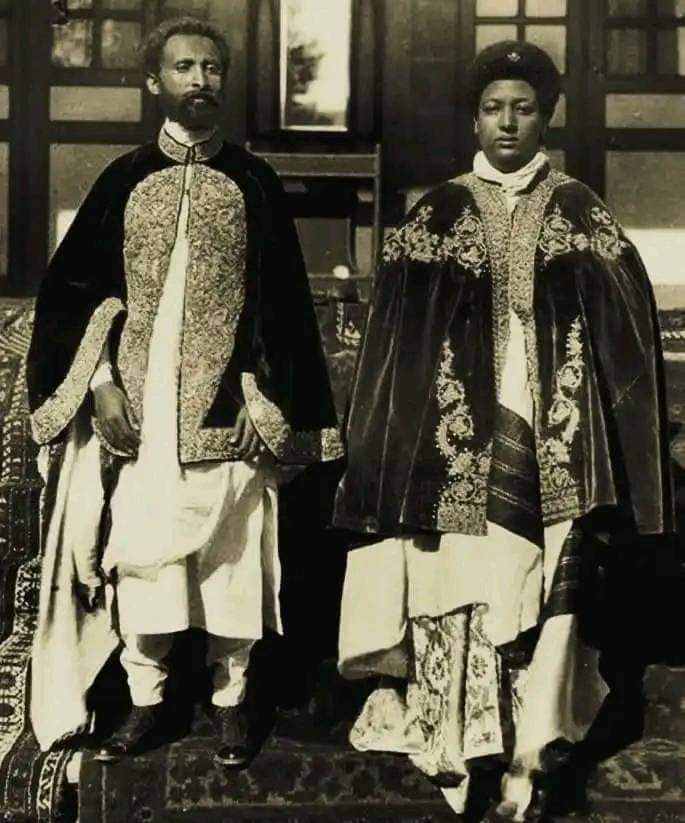 AndAfricas's tweet photo. Emperor Haile Selassie I 
Here is a blessing: Empress Menon When I was 20 years old,with the consent of myself and my relatives,I married Mrs. Menan, z granddaughter of King Michael,who is now known as the Empress,&amp; we were married in a church ceremony on 23/7/1903EC(2/12/1910GC) https://t.co/K6yx1922fo