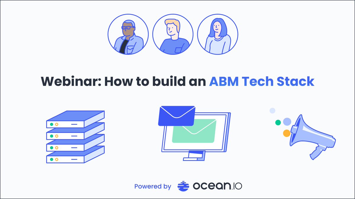 It's #webinar time! Join us for an insightful session where we'll explore the essential components of an ABM tech stack, selecting the right tools, and best practices for implementation. 

Join us now  ➡️ ocean-io.webinargeek.com/watch/3tMFVrwo…

#abm #tech #techstack