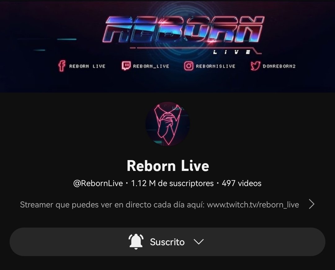 📣| Les recordamos que para ser los primeros en ver el vídeo exclusivo de Reborn, pueden suscribirse en su canal de Youtube, activar la campanita y les llegará una notificación cuando el vídeo esté disponible. #RebVideoExclusivoYT 

Link: youtube.com/RebornLive