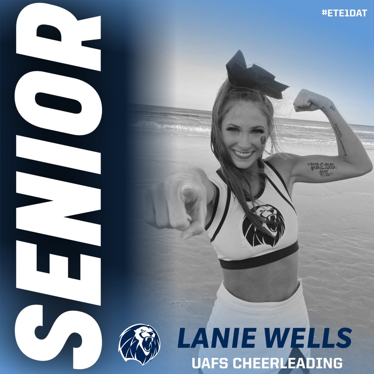 Last gameday for our SENIORS💙

Lanie Wells: Graduating with a Bachelor’s degree in Psychology.