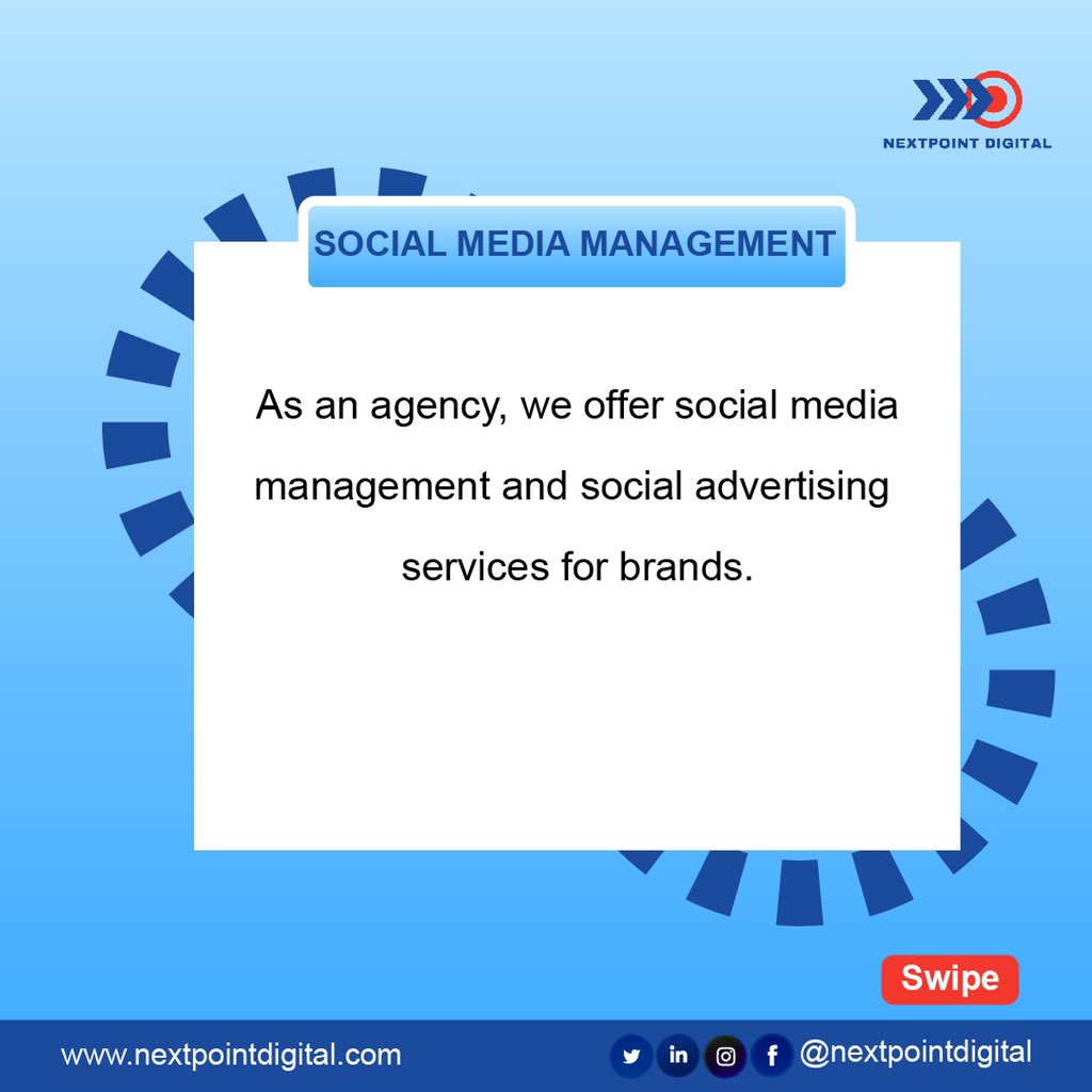 nexpointdigital's tweet photo. We are concerned about the growth of your business βοΈ. Contact us today to learn more about our online marketing services.
#digitalmarketingtips #digitalmarketing #nextpointdigital #brandmanagement #brandawareness #design #marketing https://t.co/zkf4Fvg9n4