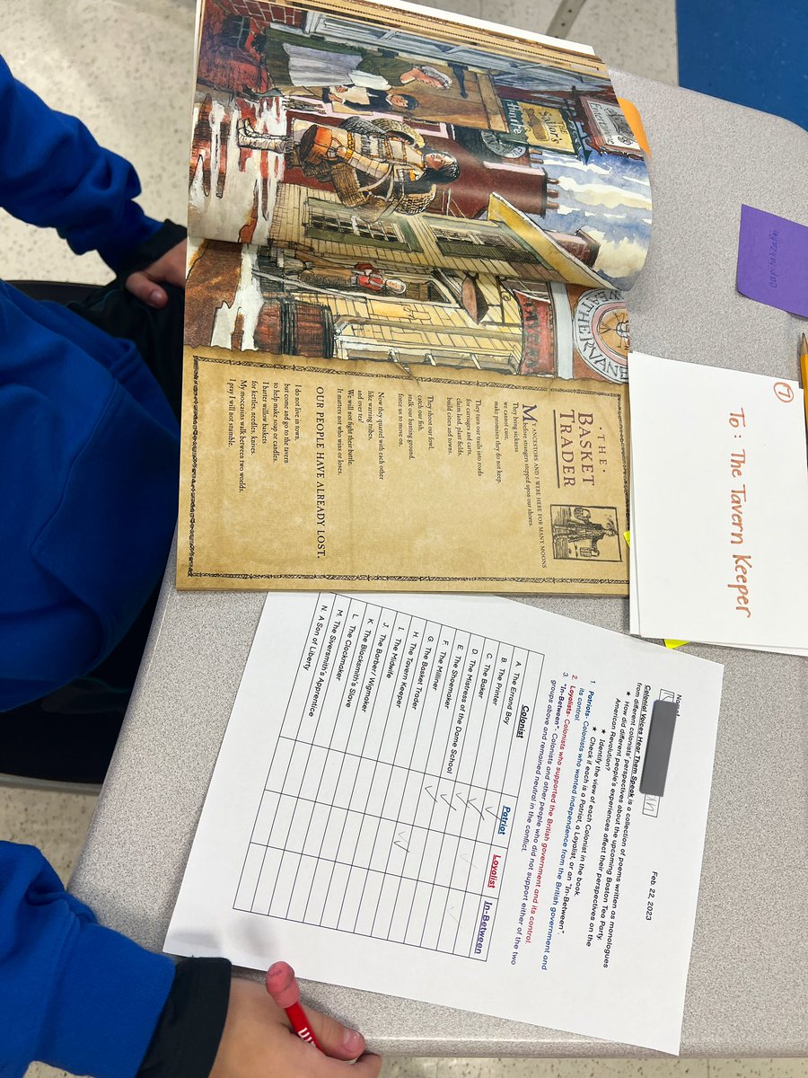 mrsrinehart1's tweet photo. Today @KathyRidder6’s Ss acted out one of their 📚 from @WitWisdomELA and they did SUCH a great job! Everyone played a part and at the end they had to decide if each character was a patriot, a loyalist, or neutral. @saylerparkjags @IamCPS 

#BeBetterJags #CPSandMe https://t.co/gUzrQXZFTH