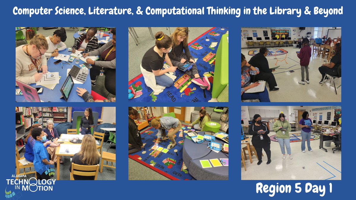 uab_atim's tweet photo. Huge Thanks to @BhamCitySchools @Marthagaskins06 Principal Dr. H. Blackmon for his hospitality. We wrapped up 2 days of PD yesterday with Media Specialists on DLCS. Librarians left feeling stuffed with knowledge & deliciousness! #FullOfLearning💡#FullOfFood 🍽️ @atimpd @CS4Alabama https://t.co/tLQPiqmDbJ