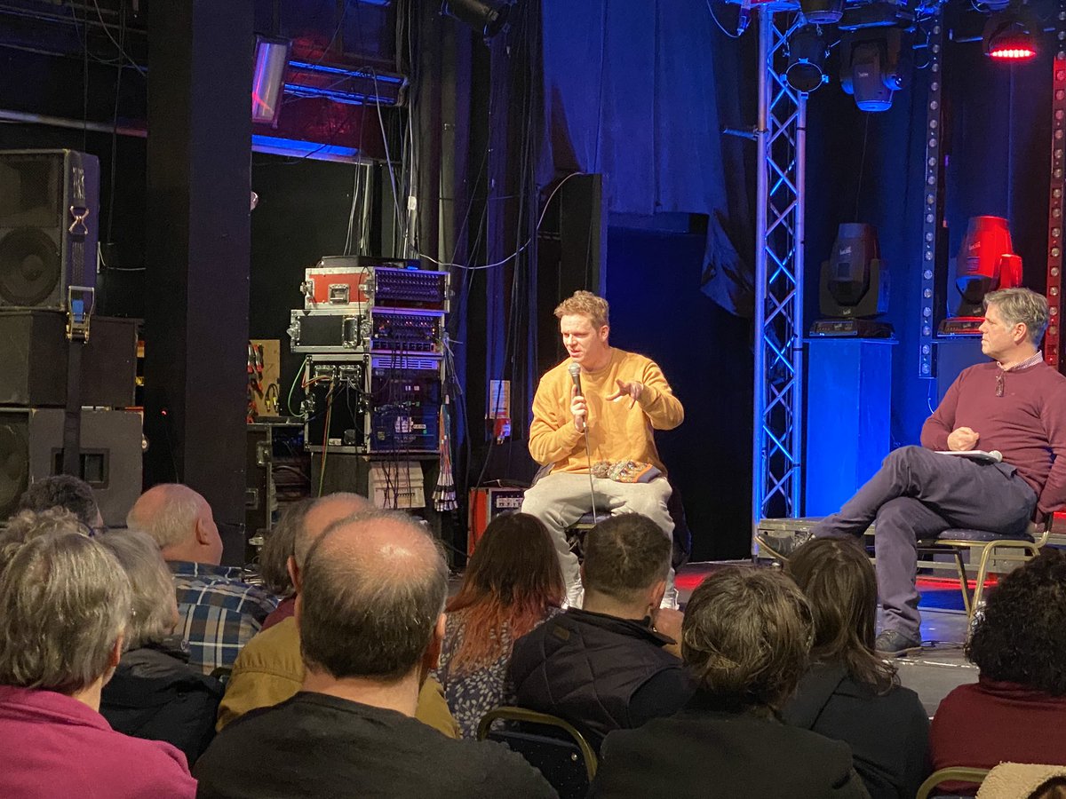 mainstreethare's tweet photo. Fab event at @macartscentre with @lokiscottishrap talking about his book #TheSocialDistanceBetweenUs!
Thank you so much for asking us to come along as your local bookseller! 🥰
#mainstreetbooks #localindie #macarts https://t.co/VrlCunfiUV
