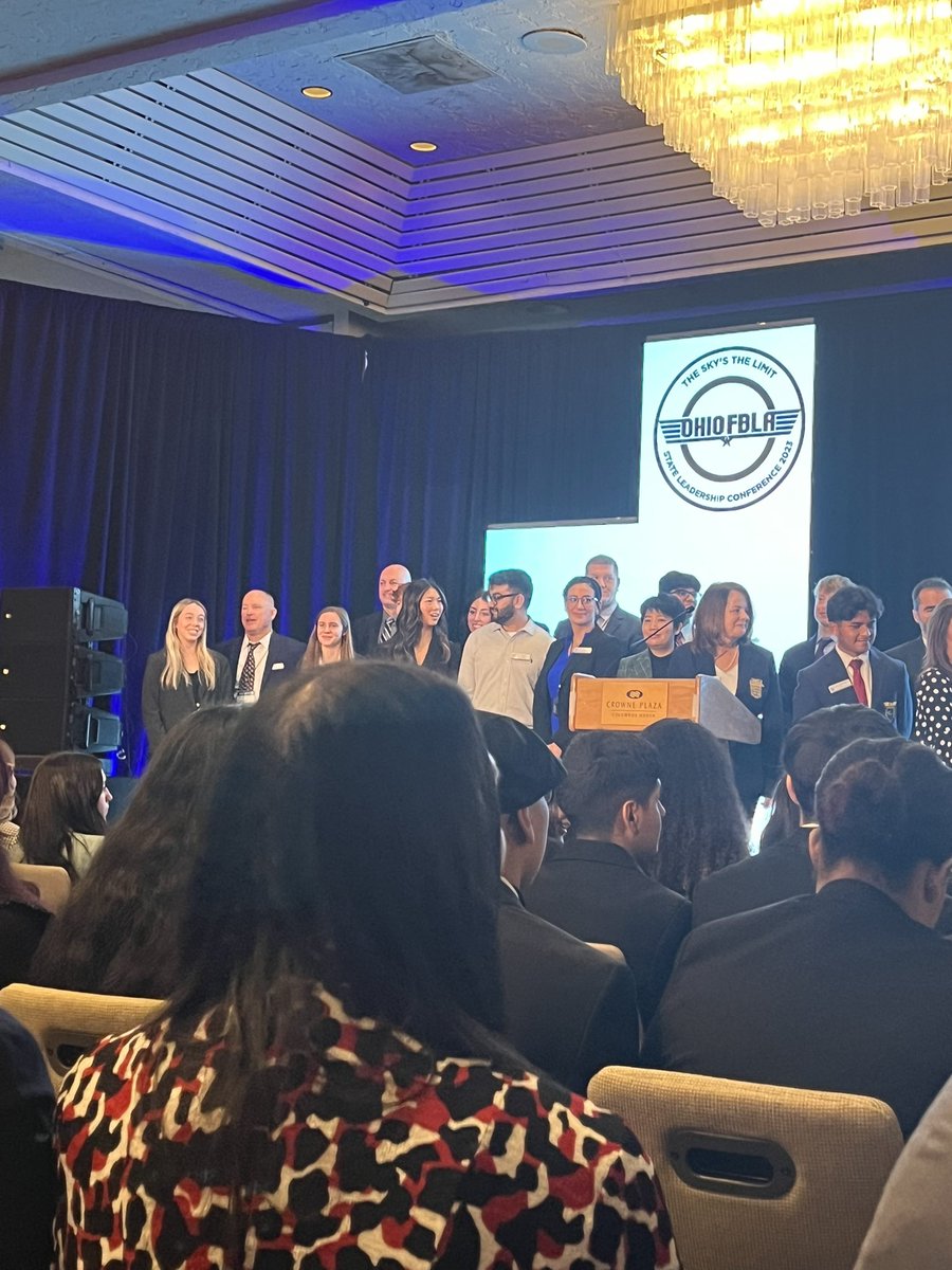 AndersonFBLA's tweet photo. Cheering on our treasurer, Maya Robertson subbing for our president as well as the state president Jesus Morales and everyone running for office next year! 🥇🏆 https://t.co/o7hWC3V0Uq