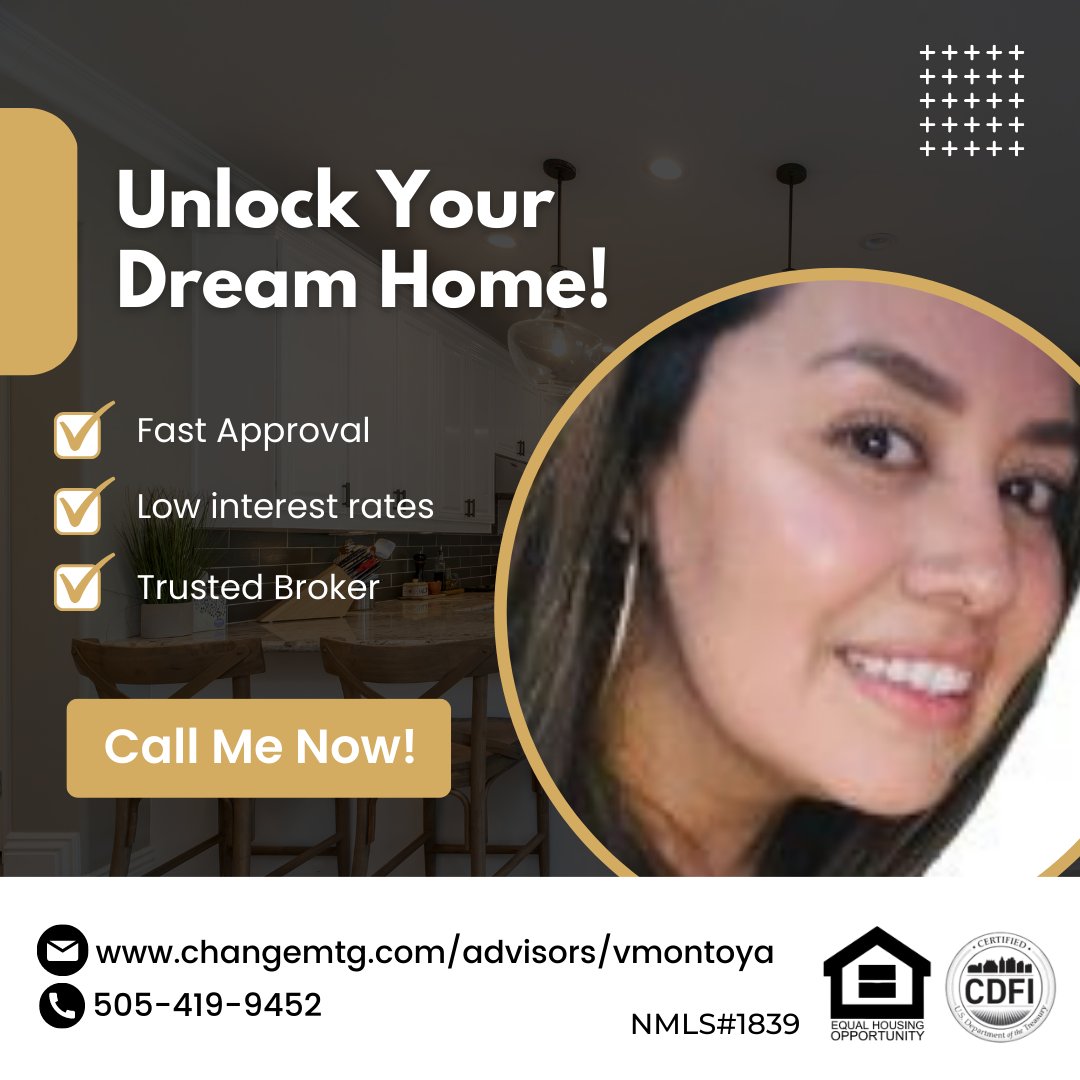 Unlock your dream home with a mortgage expert.

Need help with your mortgage?
Visit: changemtg.com/advisors/vmont…

#YourHomeIsAchievable #MortgageBroker #lowestrate #bestmortgagerate #getapproved #homemortgage #applynow