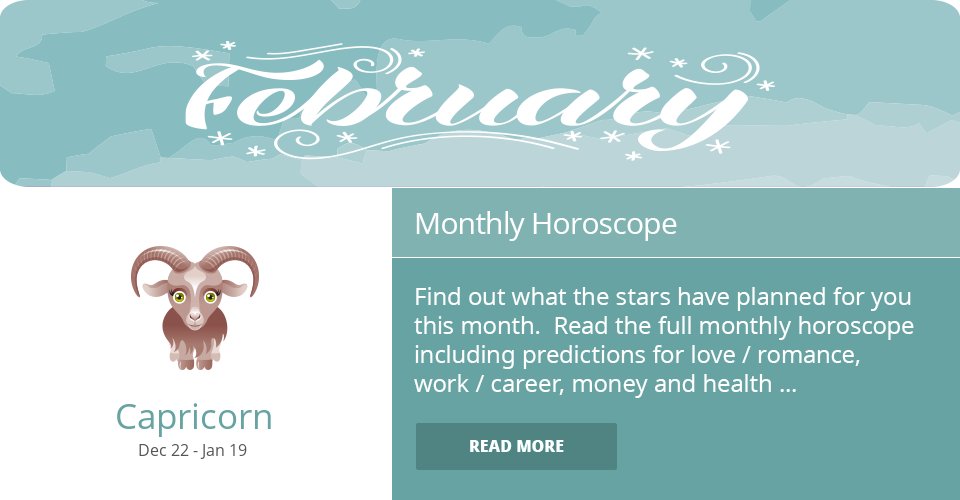 Capricorn Horoscopes on Twitter "Read the Capricorn Monthly Horoscope