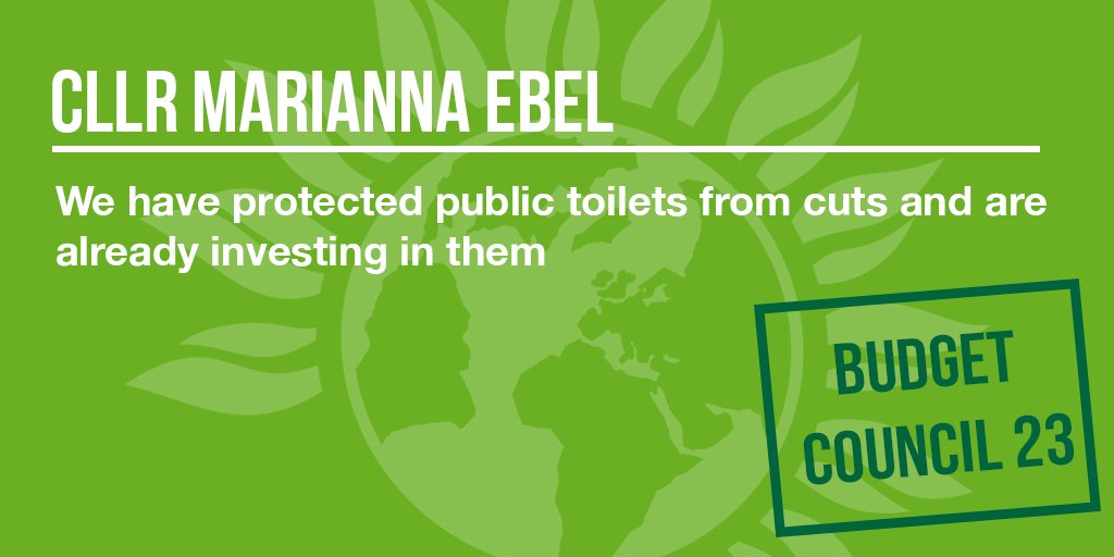 We have already reversed savings to toilets having listened to communities and have invested to protect their future

"I am especially pleased that we managed to keep the toilets in our parks open, as unlike in the city centre there are very few alternative options" - @CllrEbel