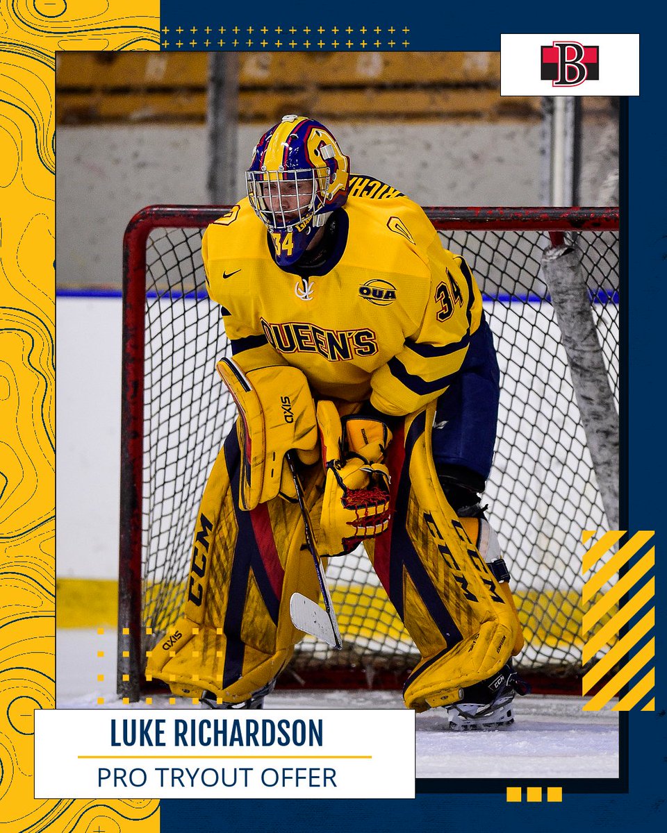 queensgaels's tweet image. Queen's Men's Hockey's Luke Richardson has signed a professional tryout contract (PTO) with the American Hockey League's @BellevilleSens.

🗞️: gogaelsgo.com/news/2023/2/23…

#ChaGheill | #GoGaelsGo