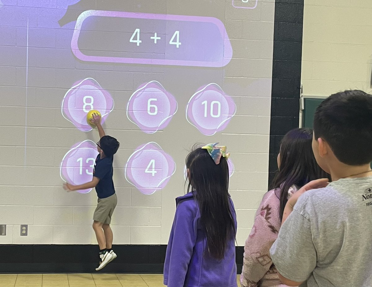 PolandDenise's tweet photo. It’s math time…in PE!  Coach Brewington uses our Lu technology in stations to support math skills in the PE classroom.  @R_FISD @DrJosh_Garcia @cllowery @Hail_Ngo @jillmariewil @TidwellBrittani https://t.co/BTACv1R8KV