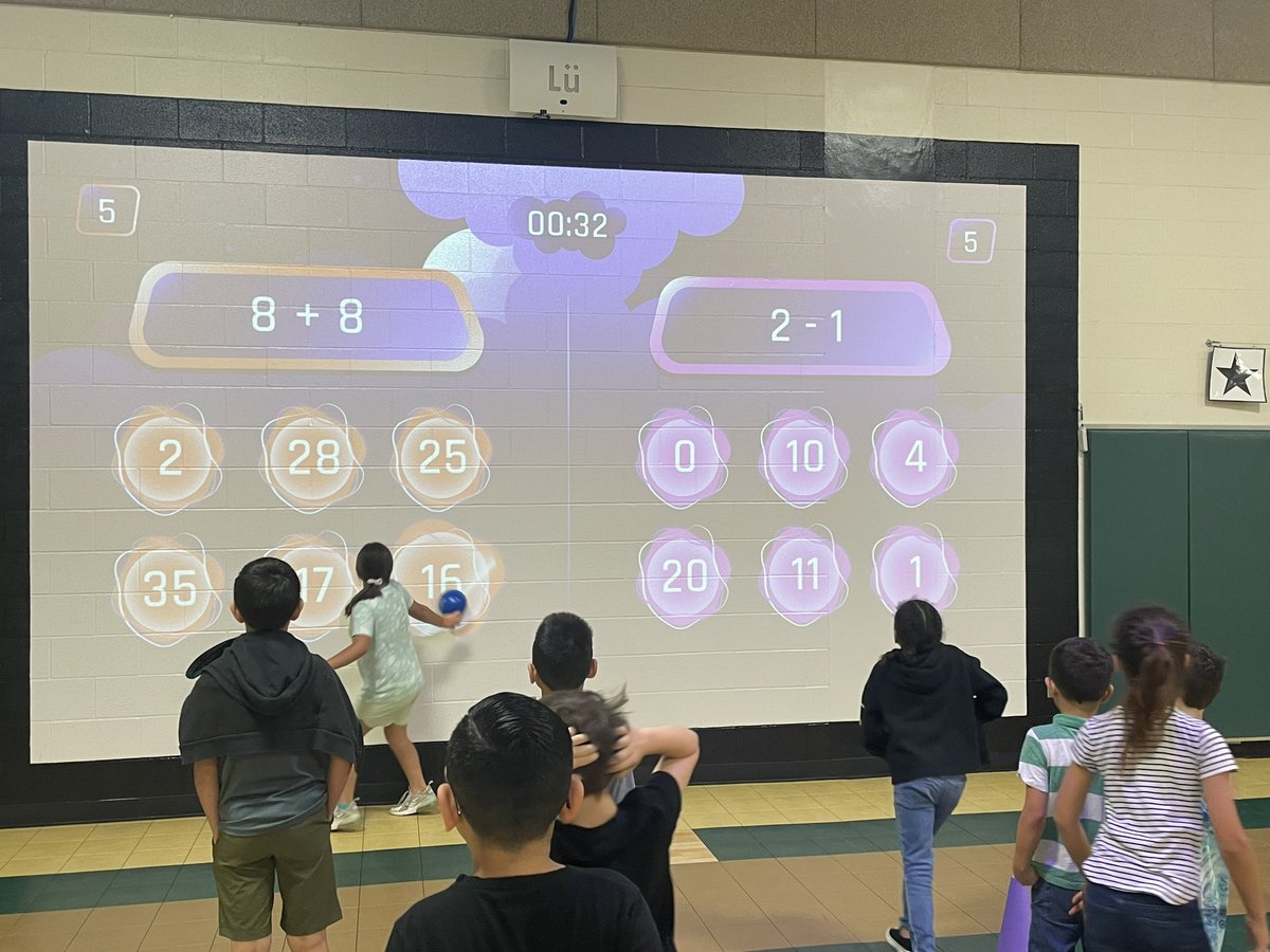 PolandDenise's tweet photo. It’s math time…in PE!  Coach Brewington uses our Lu technology in stations to support math skills in the PE classroom.  @R_FISD @DrJosh_Garcia @cllowery @Hail_Ngo @jillmariewil @TidwellBrittani https://t.co/BTACv1R8KV