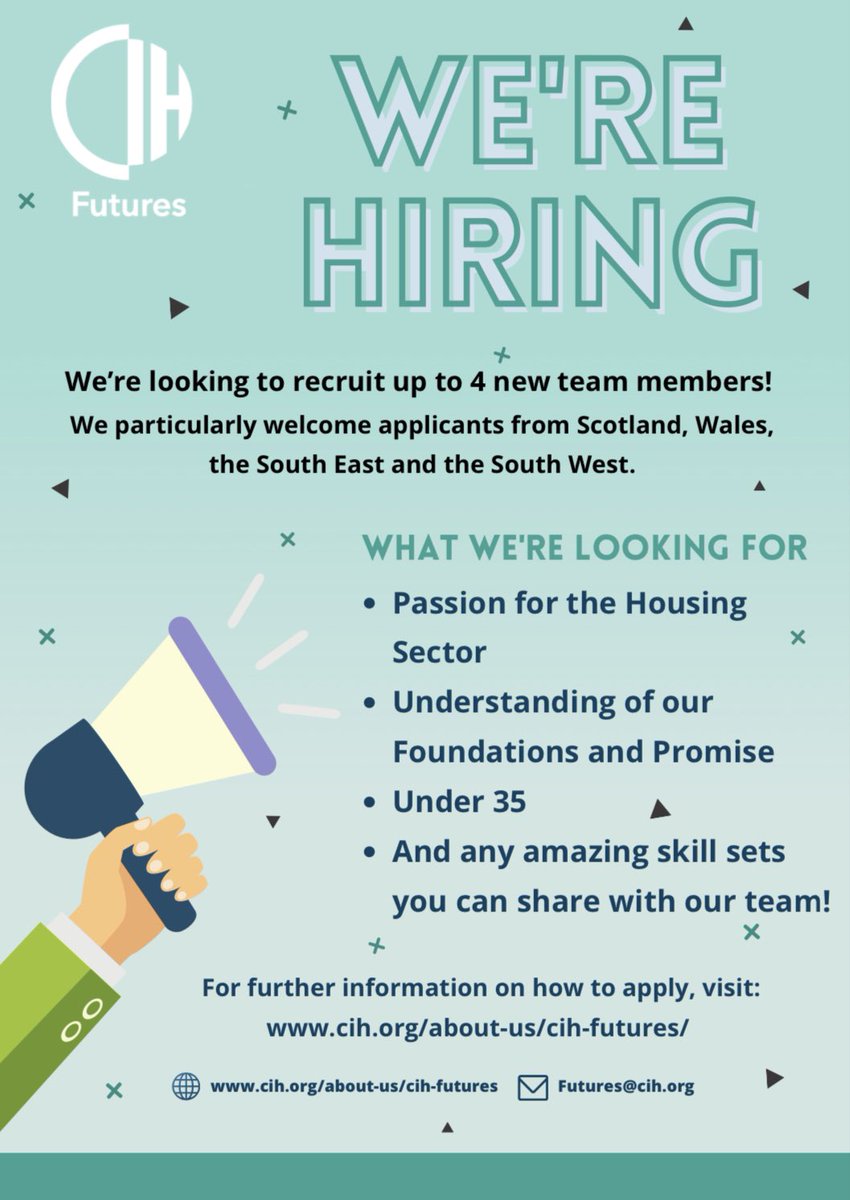 We’re looking for up to 4 new team members, with particular interest in applicants from Scotland, Wales,  the South East &amp; the South West! 

Find out more on our website or DM us!