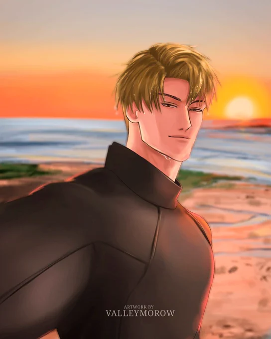 "Snapped a photo cause I know you like sunsets." #呪術廻戦 #七海建人 #nanamikento 