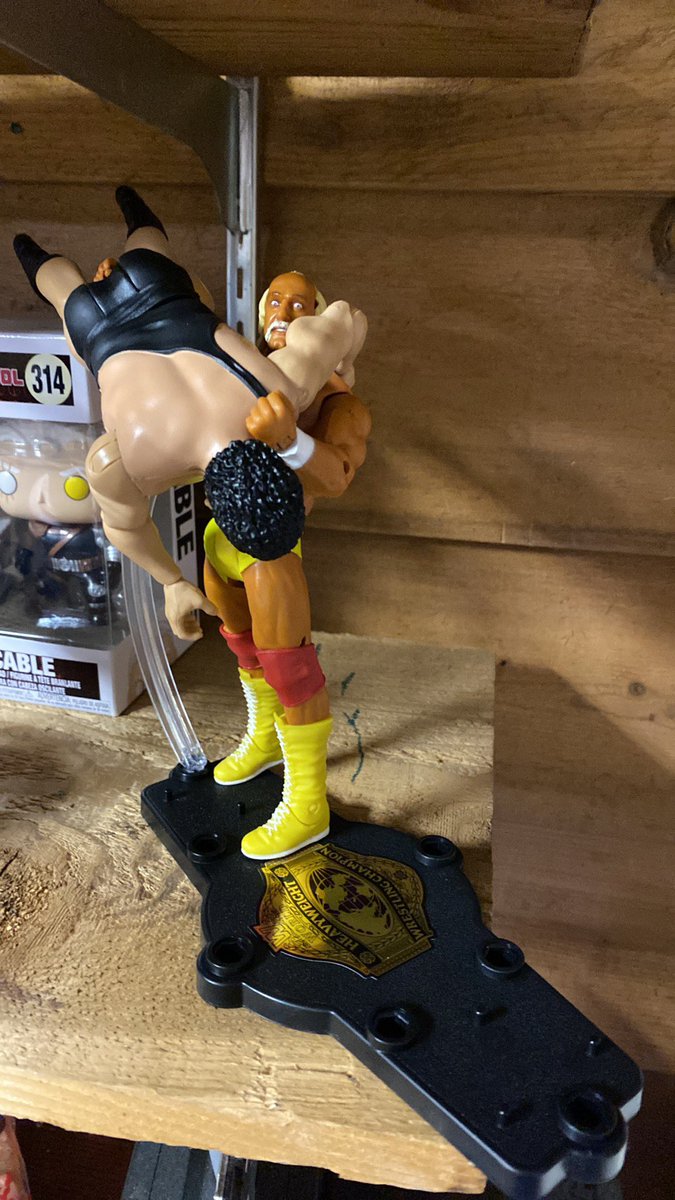 Tonymac84's tweet photo. New addition to my collection wall!! @HulkHogan @WWEgames @WWE #RealAmerican #wrestling #prowrestling #classic #WrestleMania https://t.co/hoHBVhpvPx