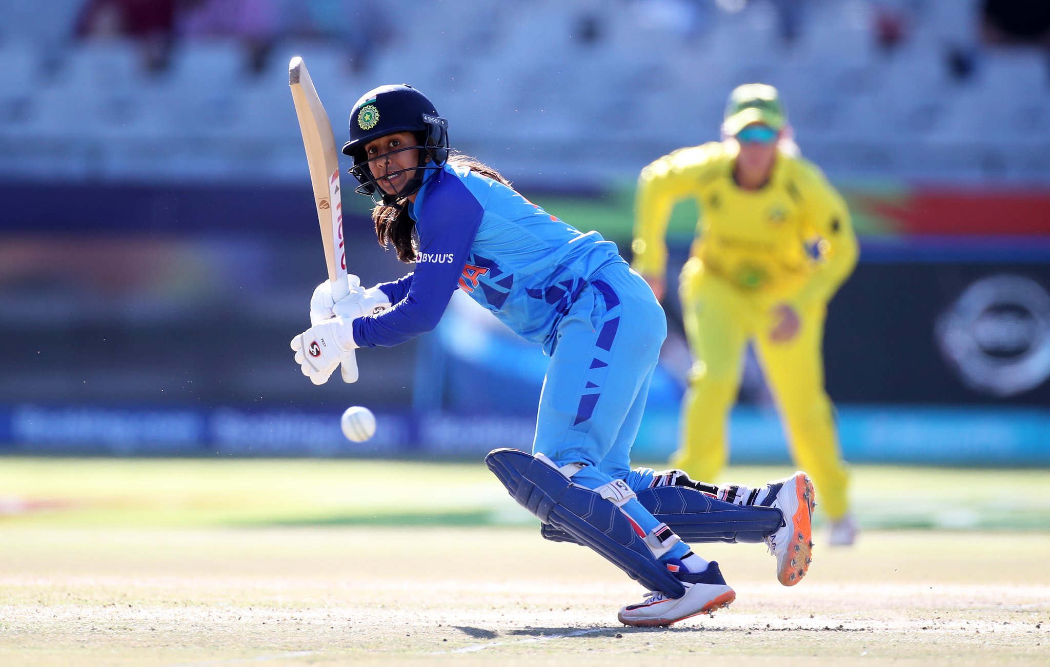 on Twitter "43 from 24 what a knock from Rodrigues. But Brown gets her wicket