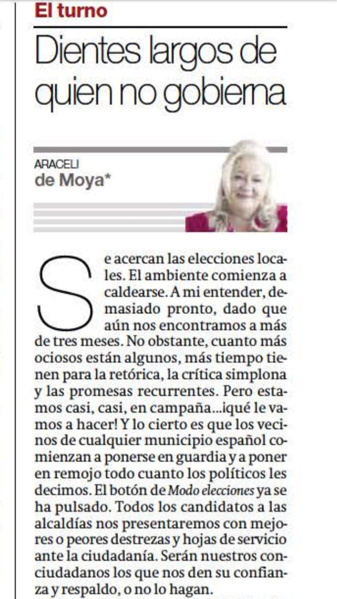 CsOropesa's tweet photo. Os compartimos el último artículo de nuestra Alcaldesa, @Aracelidemoya15, publicado hoy en el periódico El Mediterráneo
Una explicación breve y clara de lo que supone liderar el Buen Gobierno municipal en Oropesa del Mar

 #OrpesaBuenGobiernoCS con @mamen_peris @CiudadanosCs https://t.co/Z8JzG0GveP
