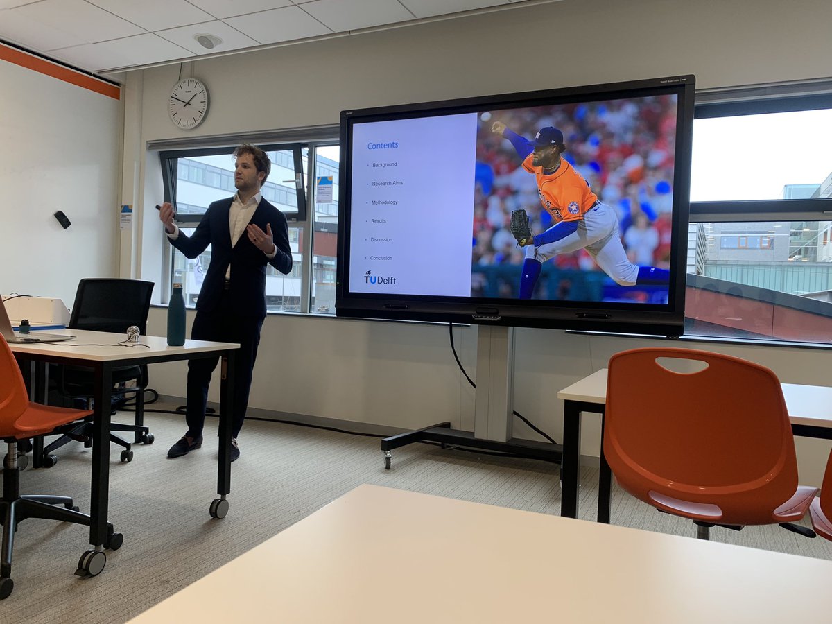 Bart van Trigt (@bartvantrigt) on Twitter photo Congrats to master of science and engineer Thomas van Hogerwou! He did a great job in defending his thesis today about confirmatory factor analysis as a BioMechanical tool in baseball pitching! <a href="/tudelft3mE/">TU Delft | ME (Inactive. Please follow @tudelftme)</a> <a href="/TUDSportsEng/">Sports Engineering</a> Congrats to master of science and engineer Thomas van Hogerwou! He did a great job in defending his thesis today about confirmatory factor analysis as a BioMechanical tool in baseball pitching! <a href="/tudelft3mE/">TU Delft | ME (Inactive. Please follow @tudelftme)</a> <a href="/TUDSportsEng/">Sports Engineering</a>