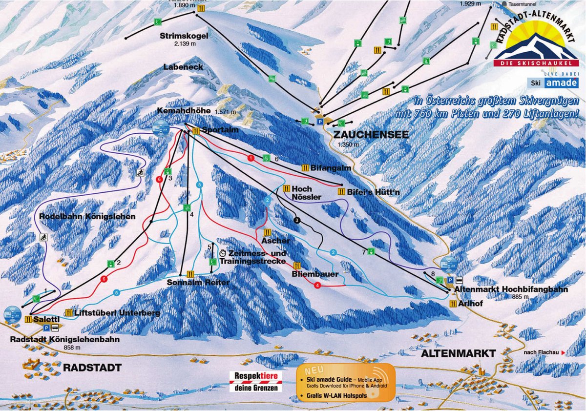 ❄ SKI Radstadt, Salzburgerland 40-65cm  15/15 lifts 1/10°C Cloudy skiweather.eu/go/radstadt/929 #radstadt