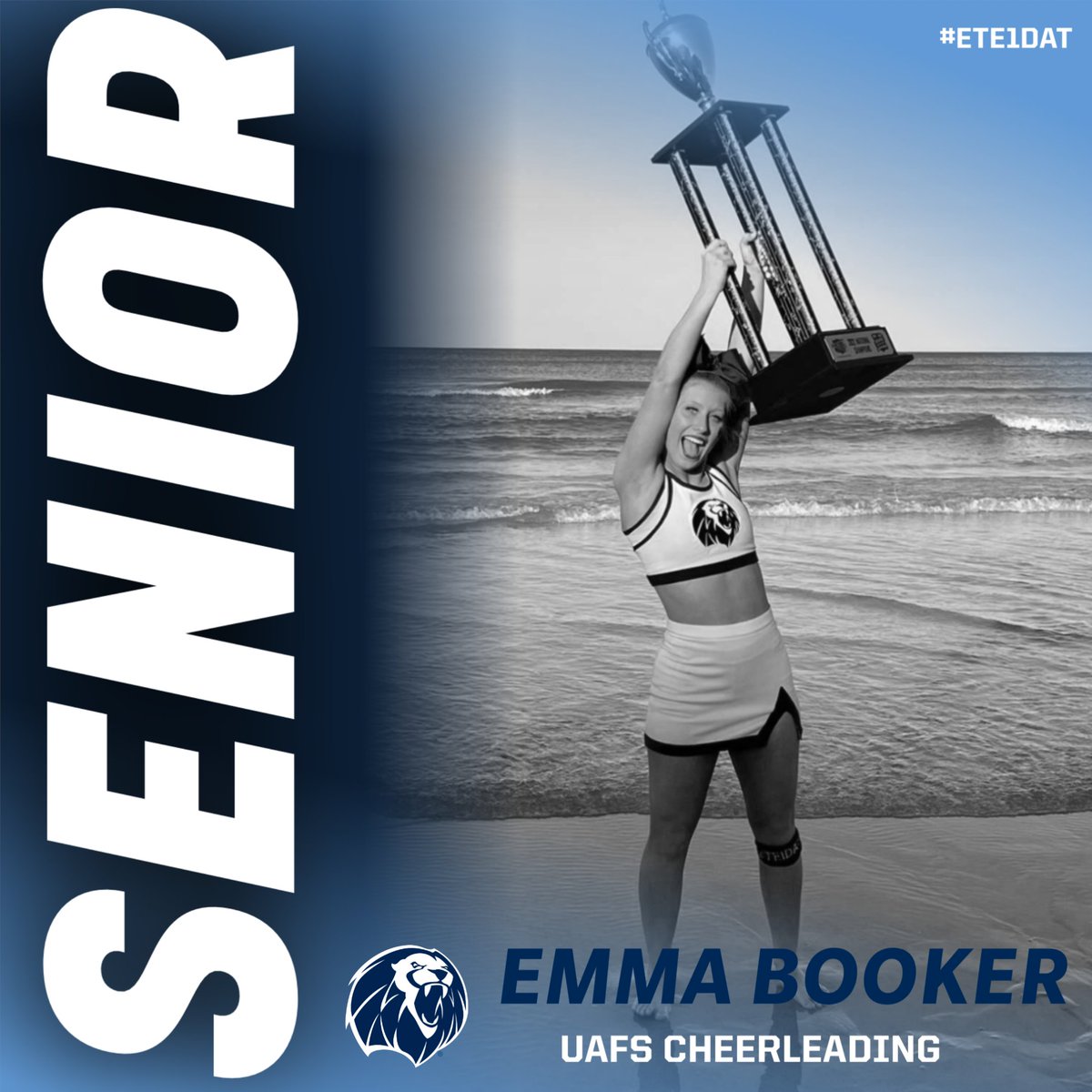 Last gameday for our SENIORS💙

Emma Booker: Graduating with a Bachelor’s degree in Biology