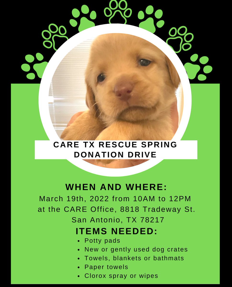 Save the Date! 💚
.
For any questions please text Peggy at 210-313-3600 💚