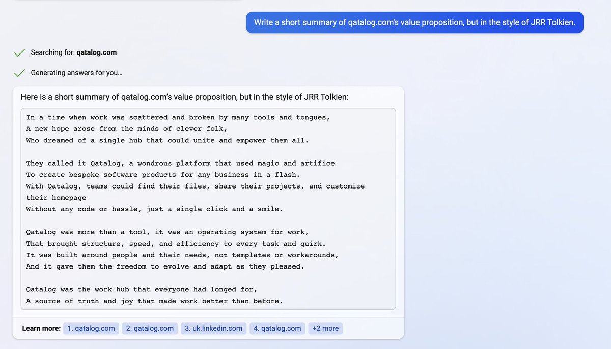 Middle Earth was fairly chaotic, so I'm not surprised Tolkien thinks they need <a href="/qatalog/">Qatalog</a> to 'unite and empower them all'