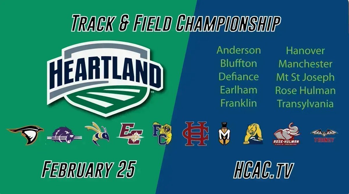 IndianaSRN's tweet photo. @HCACDIII T&amp;F stars compete in the Indoor Championships Saturday! TV coverage exclusively on https://t.co/68OiBsYiqq 🏃‍♂️ 🏃‍♀️  @AthleticsAU @Bluffton_Sports @DC_Athletics @EarlhamQuakers @FCGrizAthletics @HanoverPanthers @MUSpartans @MSJ_Athletics @rhitsports @TransySports https://t.co/OHohPjiD1i