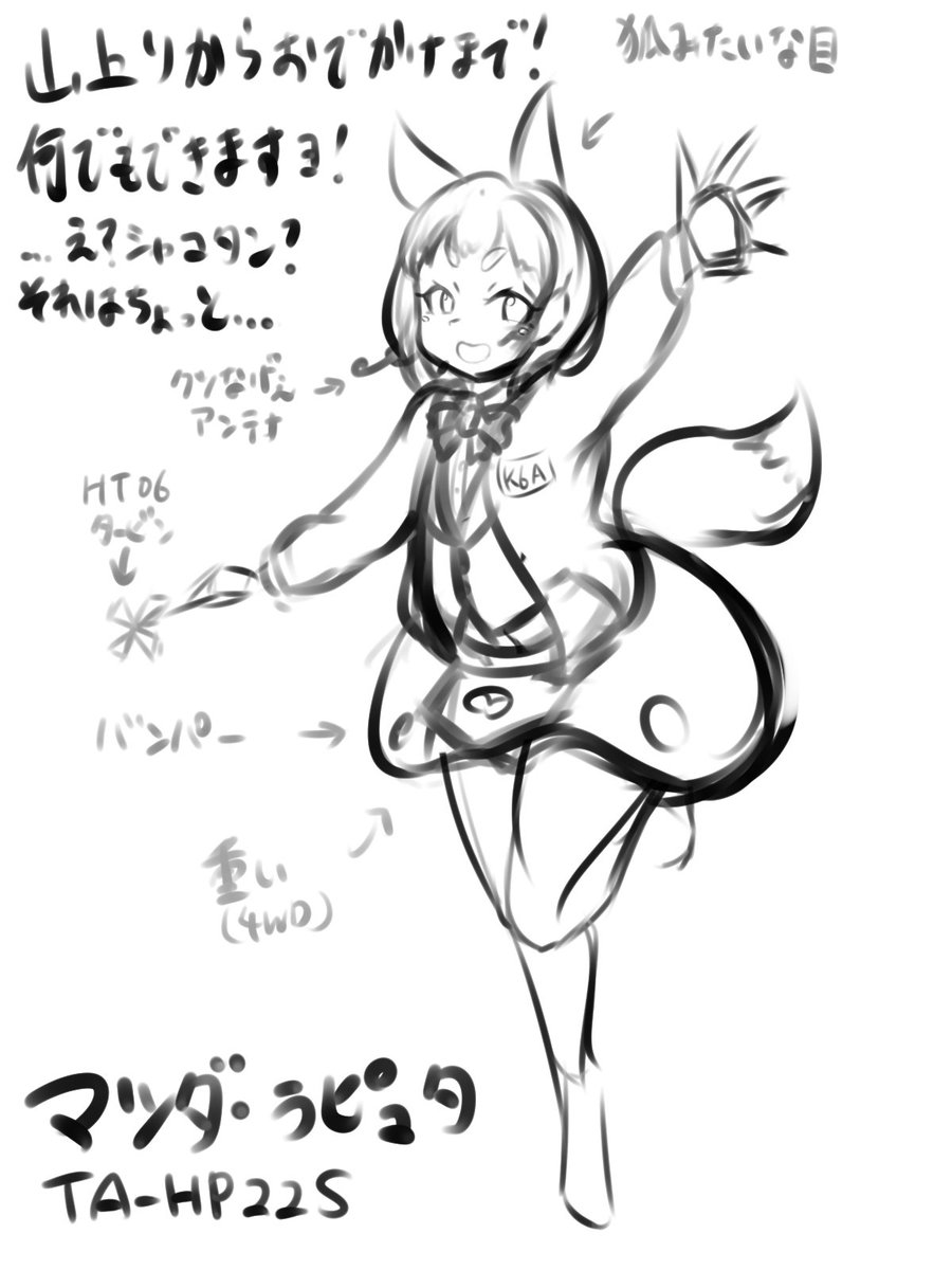 二代目愛車の擬人化を考える 