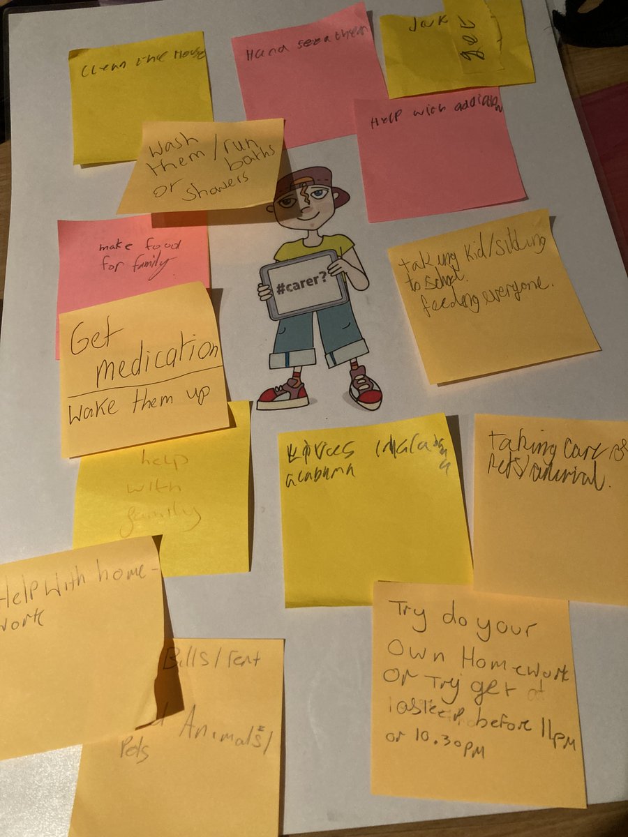 gnecarerscentre's tweet photo. Thanks again to @LochendHigh for inviting @gnecarerscentre in to work with S1 classes about what it means to be a #YoungCarer
Lots of great ideas from the young people! https://t.co/ZBasVjoEc5