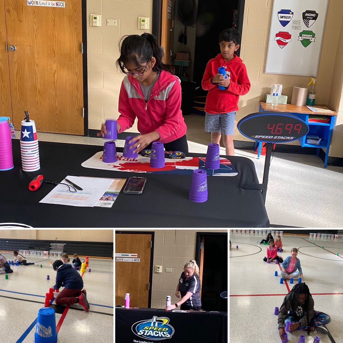 Let’s get our stacking on <a href="/AustinElem/">Austin Elementary</a> Thank you <a href="/SpeedStacksInc/">Speed Stacks Inc.</a> for joining us today! #austinlearns