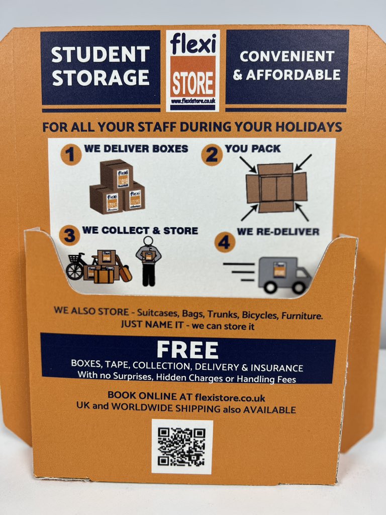 We understand that students need convenient and easy storage solutions that won’t break the bank.

Learn more at flexistore.co.uk/student-storag…