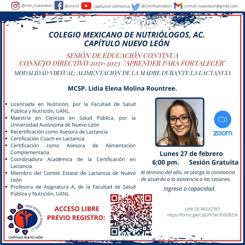 Recordamos la sesión de educación continua del próximo lunes

LINK DE REGISTRO:
forms.gle/c3JGPV5Kc9SSEB…