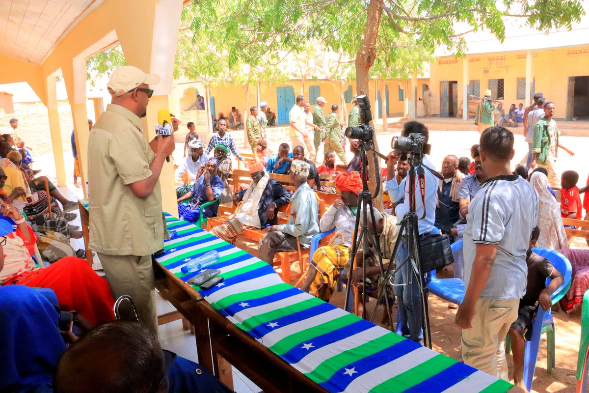 TIDES76's tweet photo. Launch of  Local Election registration in Godobjiran District. Our civil awareness efforts bore fruits with the commitment from the government and international partners. 
#DHRR @MoIFAD @Diakoniasomalia @SomaliaTides https://t.co/mNNilSjmPb
