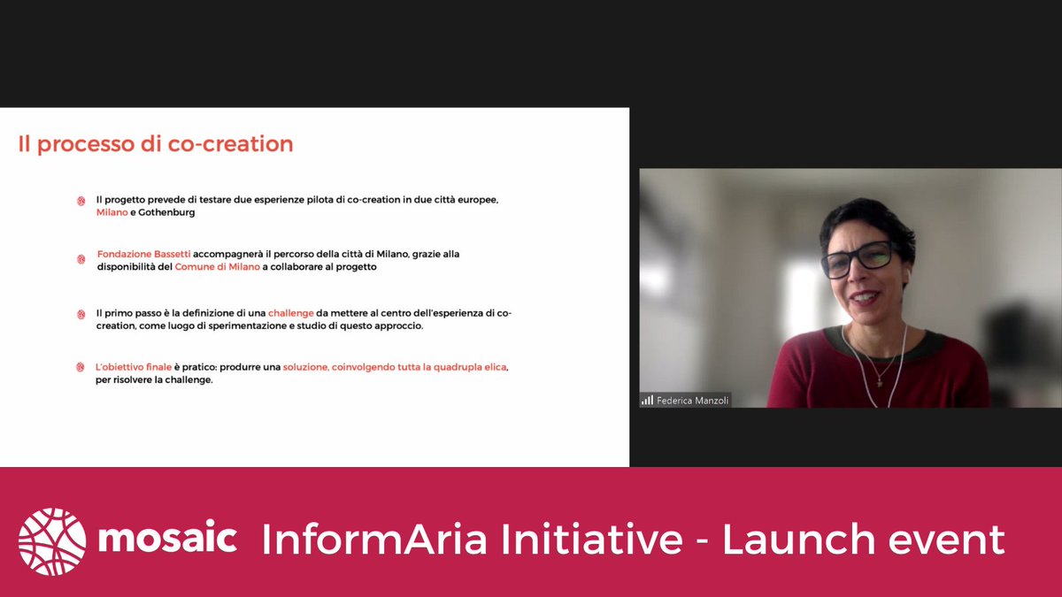 📣This morning <a href="/FGBassetti/">Fondazione Bassetti</a> &amp; <a href="/ComuneMI/">Comune di Milano</a> presented the InformAria initiative, as part of #MOSAIC_EU.
Local stakeholders in Milan can still take part in the process and apply before 28 February 👉 bit.ly/3SmdZjy