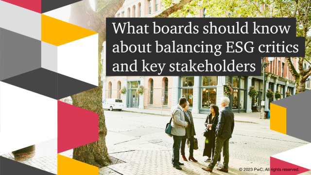 JamayBeebe's tweet photo. When responding to critics, focus on what sustainable strategies can deliver: growth, viability for the future, return on investment — and impact on society. @PwCUS explains. https://t.co/T04LQL076Z https://t.co/tzz3isJztz