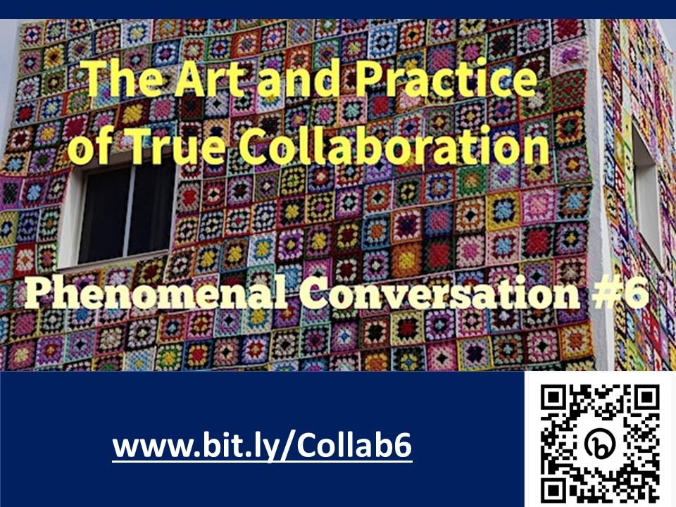 For those who care about the "how" of working together, in ways that strengthen and encourage, please do join this conversation ❤️☺️❤️ bit.ly/Collab6