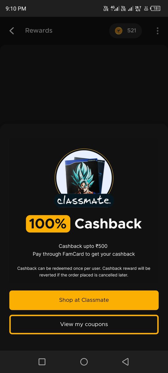 2305sams's tweet photo. @fampayindia @FamPaySupport ..how can i use this offer ..i haven't uptill recieved my upgraded famcard...is famupi eligible for cb? https://t.co/kGeOxPpgQV